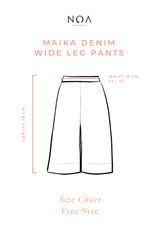 MAIKA Denim Wide Leg Pants