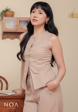 AIRA Button Vest Top