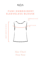 FUMI Embroidery Sleeveless Blouse