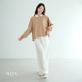 KASHI Striped Rugby Long Sleeve T-Shirt