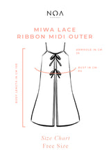 MIWA Lace Ribbon Midi Outer