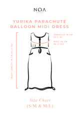 YURIKA Parachute Balloon Midi Dress