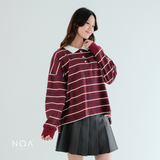 KASHI Striped Rugby Long Sleeve T-Shirt