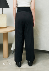 AYAKA Linen Wrap Straight Pants