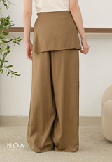 ICHIKA Linen Wrap Long Pants