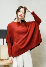 HANAKA Knitted Batwing Blouse