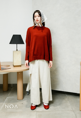 HANAKA Knitted Batwing Blouse