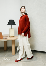 HANAKA Knitted Batwing Blouse