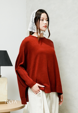 HANAKA Knitted Batwing Blouse