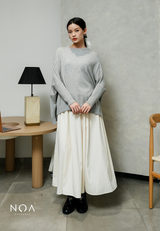 HANAKA Knitted Batwing Blouse