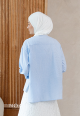 NOA X DHATU KAZUYA Lace Pocket Striped Shirt