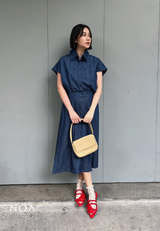 JINZU Denim Boxy Shirt
