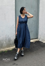 JINZU Denim Balloon Dress