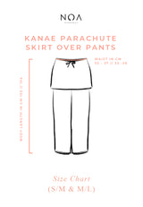 KANAE Parachute Skirt Over Pants