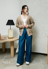 NATSUME Embossed Knitted Cardigan