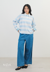 KASHI Striped Rugby Long Sleeve T-Shirt