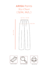 ARISA Highwaist Trousers Pants - Grey