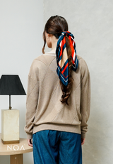 NATSUME Embossed Knitted Cardigan