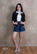 ANIKA Knitted Two Way Zipper Cardigan