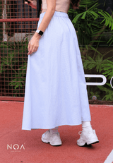 MIURA Striped Maxi Skirt