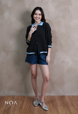 ANIKA Knitted Two Way Zipper Cardigan