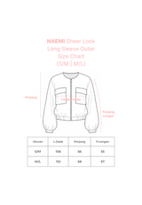 NOA X KUSUMANGGI - NAEMI Sheer Look Long Sleeve Outer