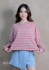 ETSU Striped Boxy Longsleeve T-Shirt