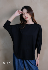 OZUKA Cotton 24s 3/4 Sleeve Batwing T-Shirt