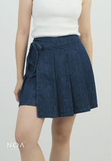 AYUKA Denim Wrap Pleats Skort
