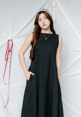 MIKA Cotton Sleeveless Flare Maxi Dress
