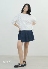 AYUKA Denim Wrap Pleats Skort