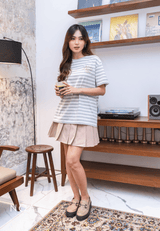 NOA X ANFUR - In Her Bloom Era Regular Striped T-Shirt