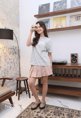 NOA X ANFUR - In Her Bloom Era Regular Striped T-Shirt