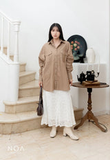 NOA X DHATU RUMI Oversized Pocket Shirt Dress