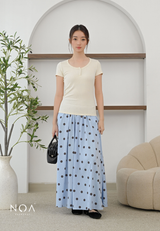 MIZU Nylon Maxi Skirt