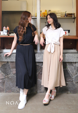 DAITAN Rayon Shortsleeve Shirt - Cream