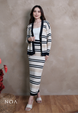 HINARI Knitted Pattern Cardigan