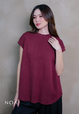 RAKU Knitted Oversized Sleeveless Blouse