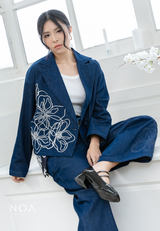 NOA X KUSUMANGGI - AIME Embroidery Long Sleeve Blazer