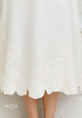 NOA X KUSUMANGGI - ARU Embroidery A-Line Midi Skirt