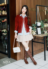 NATSUME Embossed Knitted Cardigan