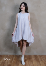 RINAMI Nylon Sleeveless Balloon High Low Dress