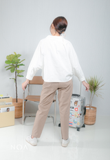 KAZASHI V Neck Shirt - White