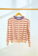 UME Basic Stripes Knitted Cardigan