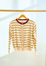 UME Basic Stripes Knitted Cardigan