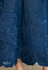 NOA X KUSUMANGGI - ARUKA Embroidery A-Line Maxi Skirt