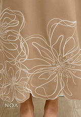 NOA X KUSUMANGGI - ARUKA Embroidery A-Line Maxi Skirt