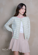 UME Basic Stripes Knitted Cardigan