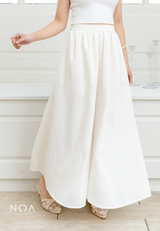 NOA X KUSUMANGGI - NAEKA Sheer Look Wide Long Pants with Inner