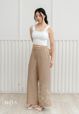 NOA X KUSUMANGGI - MINAE Embroidery Straight Pants